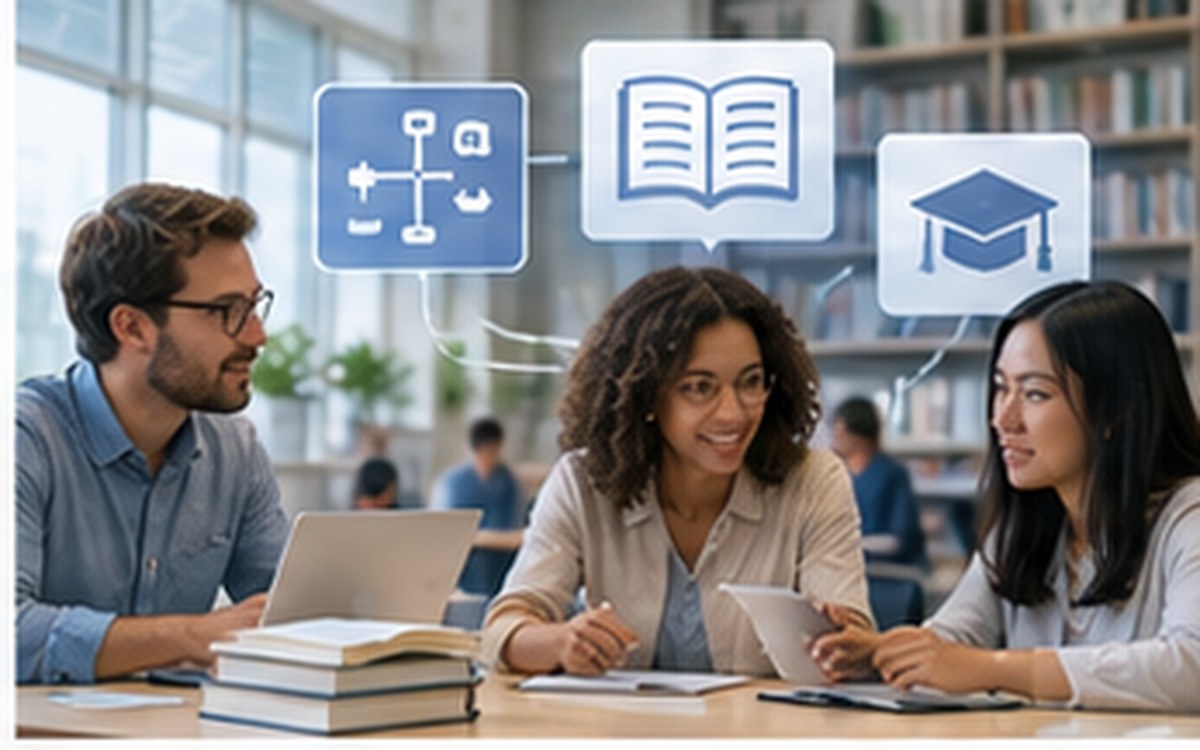 Educators comparing learning platform architecture and course materials